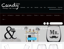 Tablet Screenshot of candycakeweddings.com
